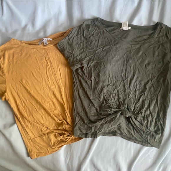 Front Tie Tees - Picture 1 of 3
